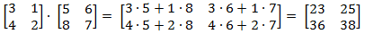 matrix multiplication example