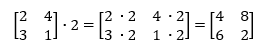 scalar multiplication